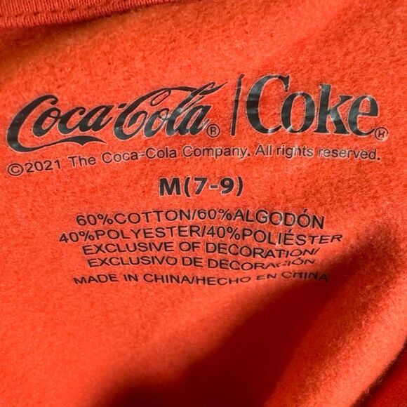 Coca-Cola Refresh Yourself red coke cap hoodie size medium - Picture 6 of 7